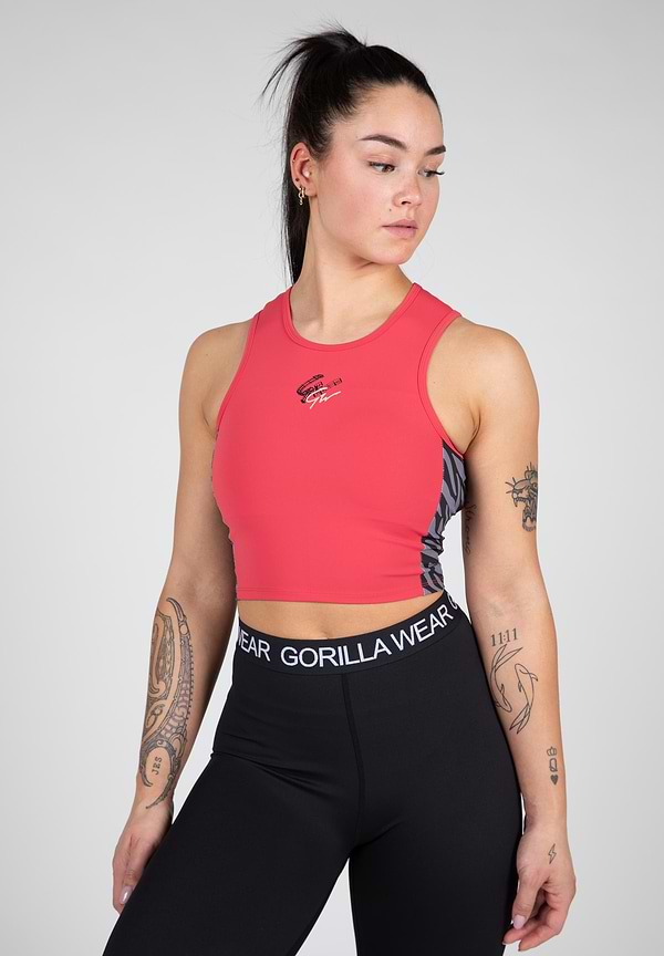 gorilla wear Zion Crop Top - Red