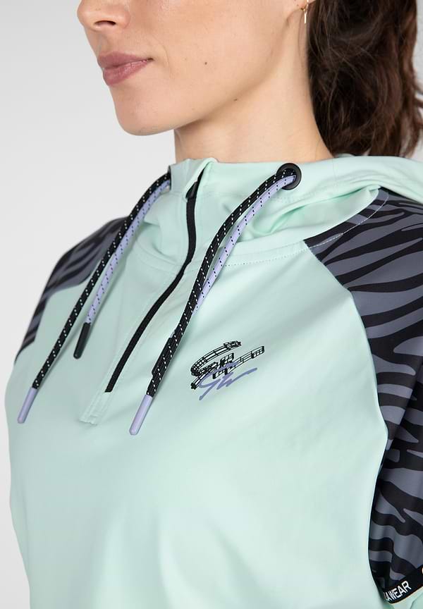 Gorilla Wear Zion Cropped Hoodie - Mint Green