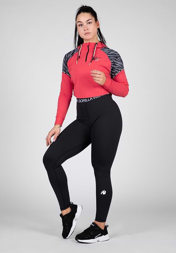 Gorilla Wear Zion Cropped Hoodie - Red