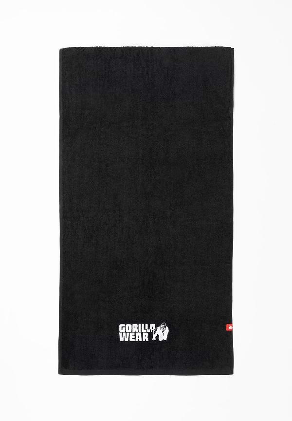 Gorilla Wear Zip Pccket Gym Towel - Black