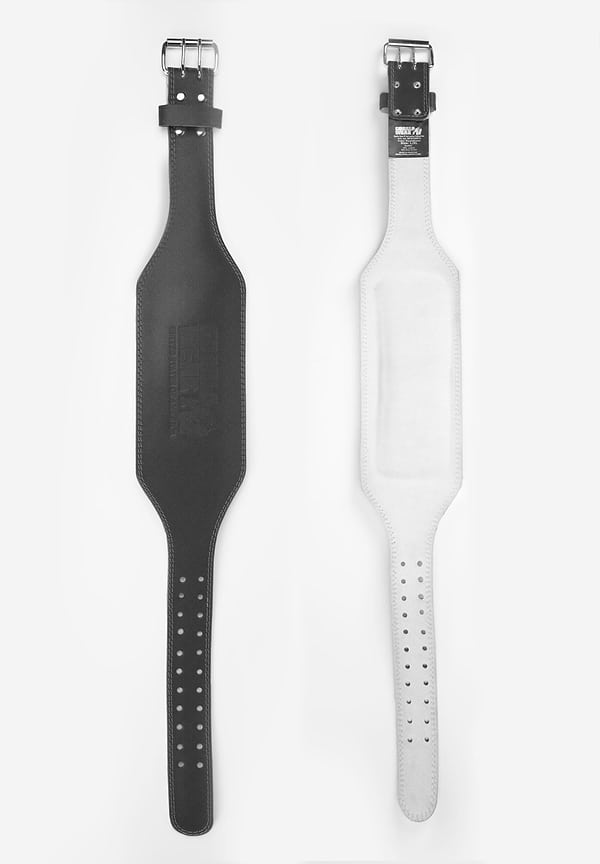 Gorilla Wear GW 6- Inch Padded Leather Lifting Belt - Black/Black