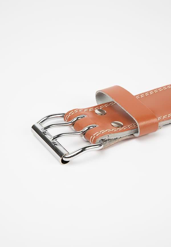 Gorilla Wear GW 6- Inch Padded Leather Lifting Belt - Brown