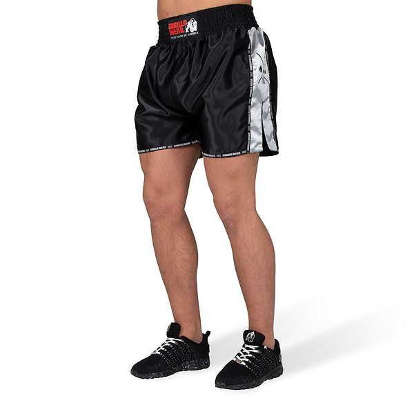 gorilla wear Henderson Muay Thai / Kickboxing Shorts - Black/Gray