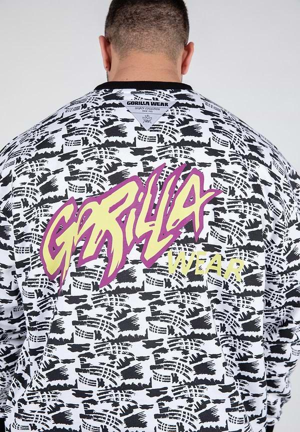 Gorilla Wear Legacy Oversized Sweatshirt - White/Black