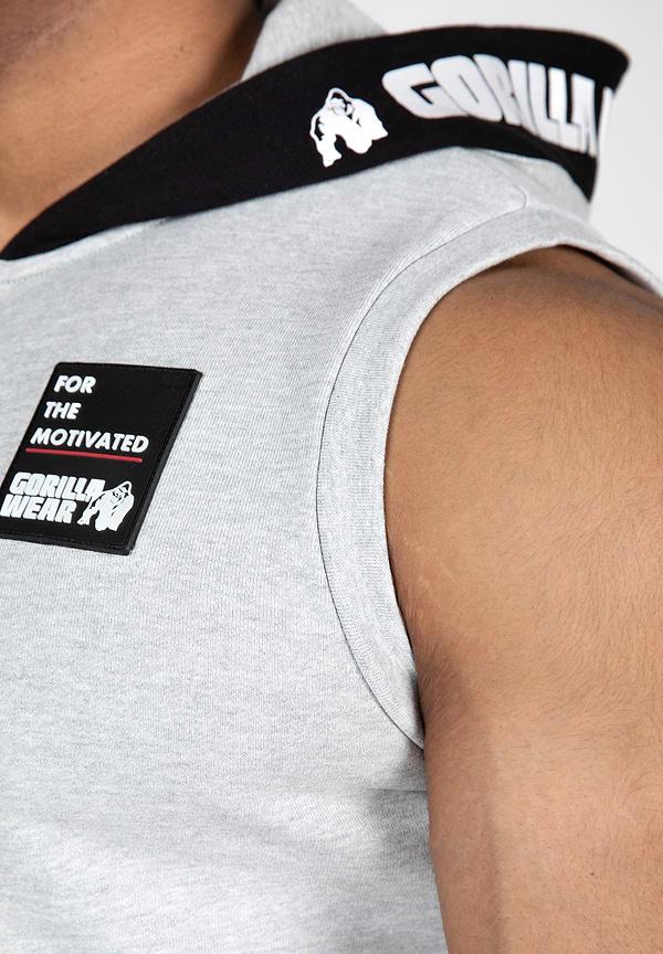 Gorilla Wear Milwaukee S/L Zipped Hoodie - Gray Melange