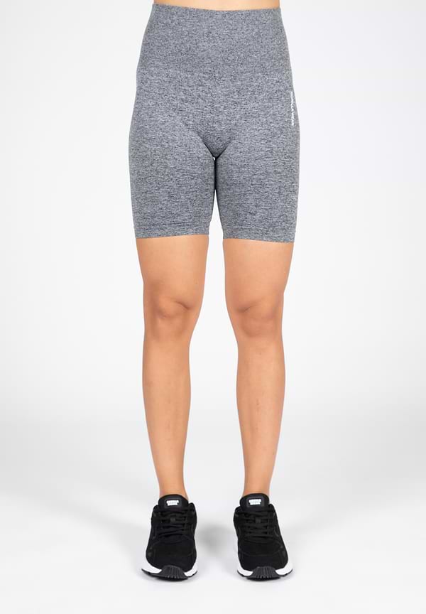 Gorilla Wear Quincy Seamless Cycling Shorts - Gray Melange