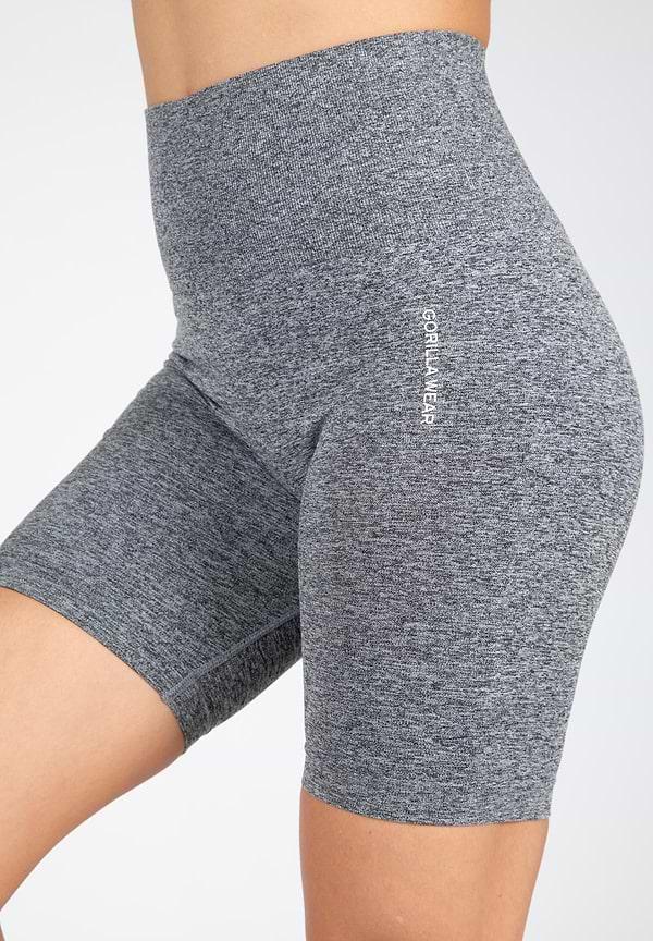 Gorilla Wear Quincy Seamless Cycling Shorts - Gray Melange