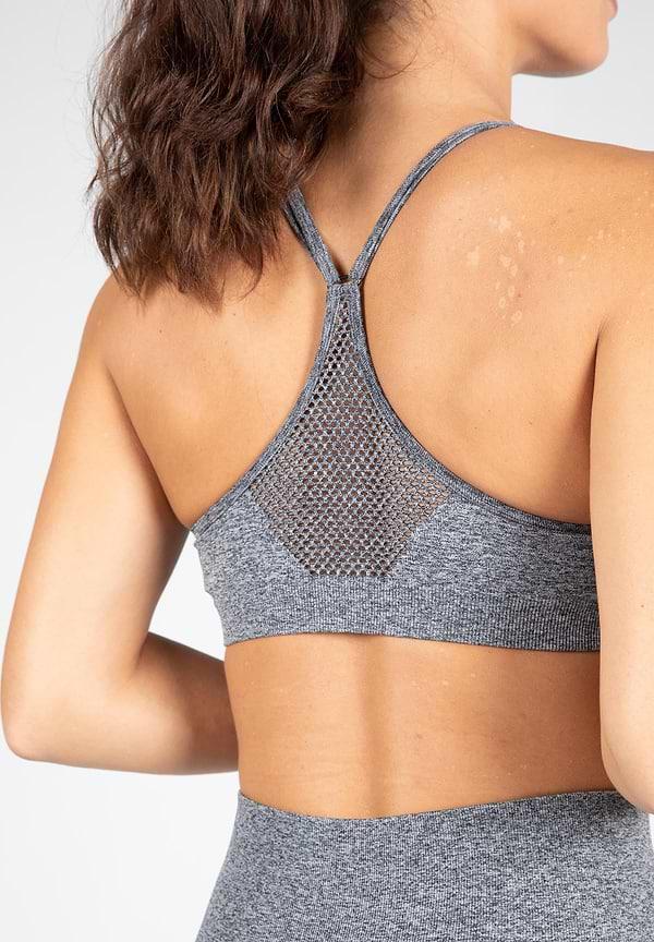 Gorilla Wear Quincy Seamless Sport Bra - Gray Melange