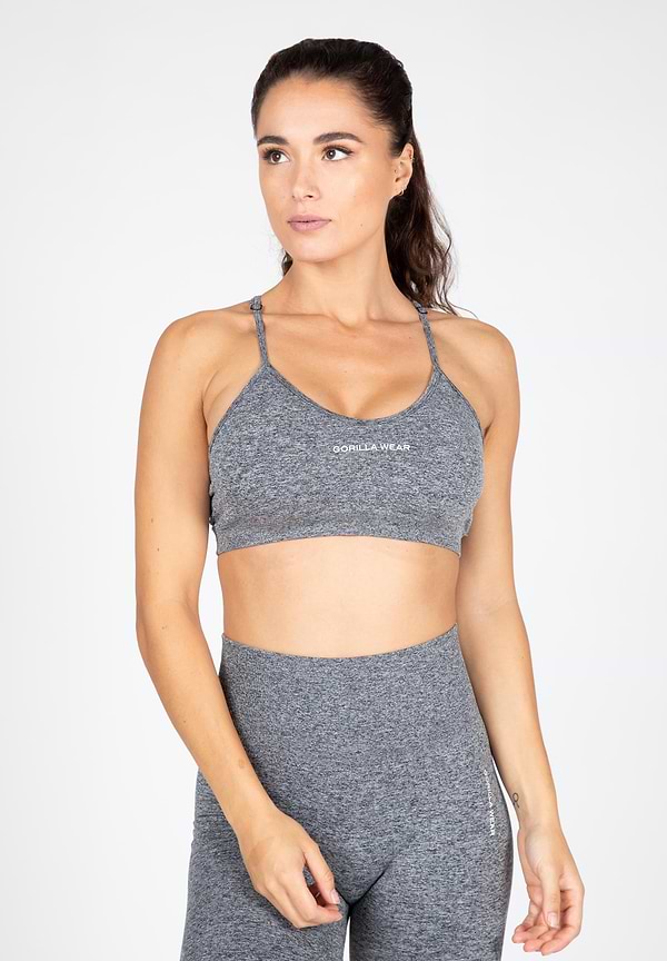 gorilla wear Quincy Seamless Sport Bra - Gray Melange