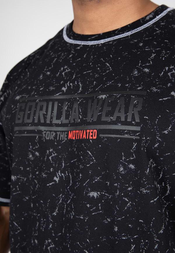 Gorilla Wear Saginaw Oversized T-Shirt - Washed Black