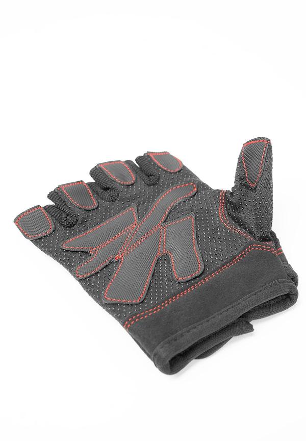 Gorilla Wear Women's Fitness Gloves - Black/Red Stitched