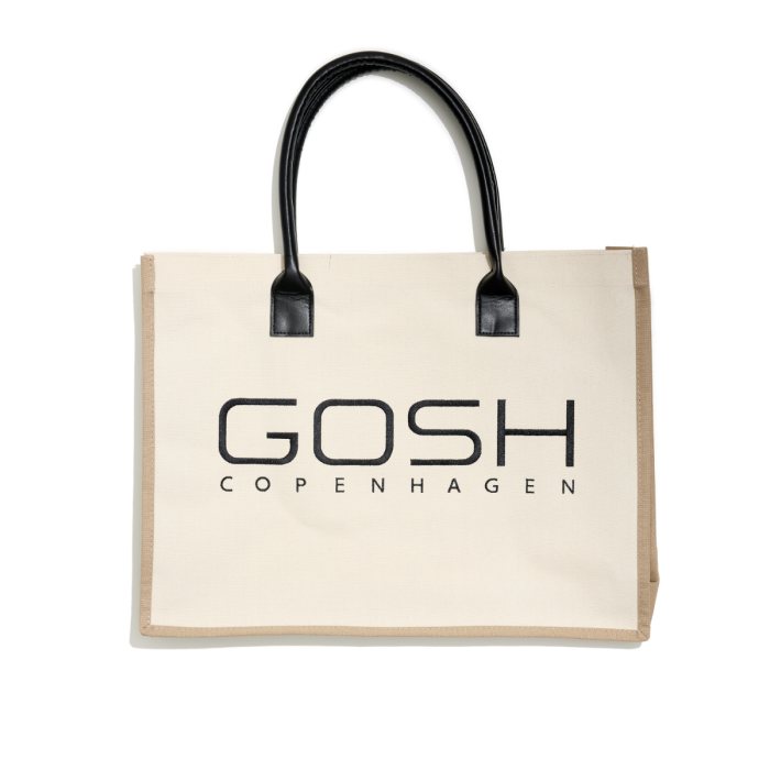 gosh copenhagen Canvas Bag Beige/Black