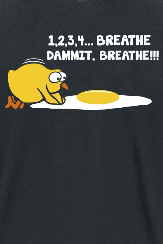 Gothicana By Emp "1 2 3 4 Breathe Dammit Breathe " T-Shirt Black By Slogans