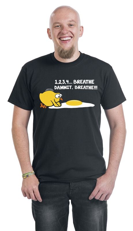 Gothicana By Emp "1 2 3 4 Breathe Dammit Breathe " T-Shirt Black By Slogans