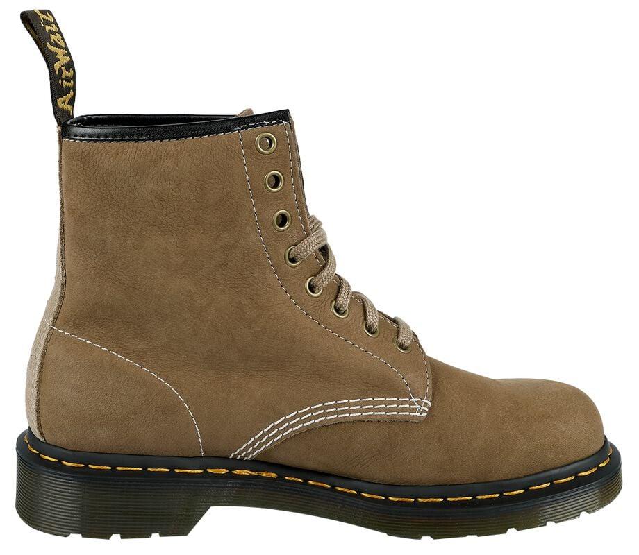 Gothicana By Emp "1460 - Savannah Tan Tumbled Boots" Biker Boot Beige By Dr. Martens