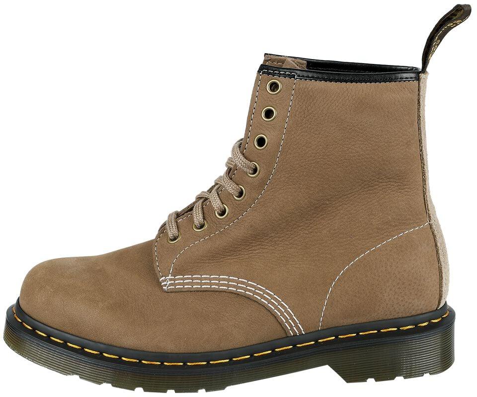 Gothicana By Emp "1460 - Savannah Tan Tumbled Boots" Biker Boot Beige By Dr. Martens