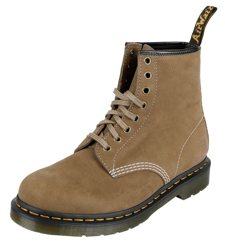 gothicana by emp "1460 - Savannah Tan Tumbled Boots" Biker Boot beige by Dr. Martens