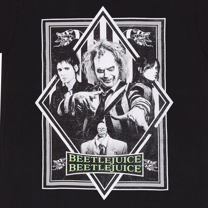 Gothicana By Emp "2 - Beetlejuice Poster Plain" T-Shirt Black By Beetlejuice