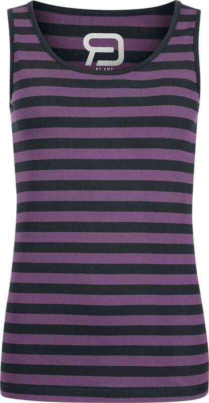 Gothicana By Emp "2-pack Vests" Top Black-lilac By RED By EMP
