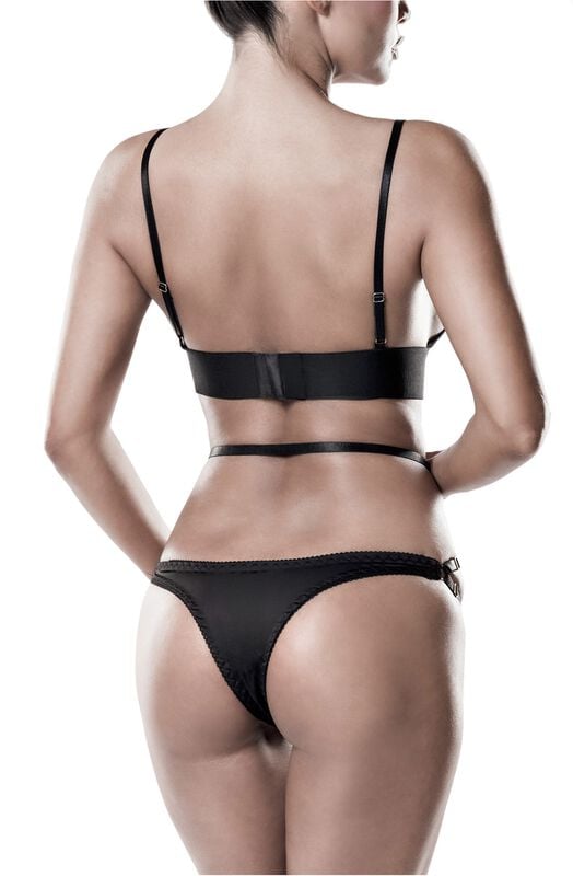 Gothicana By Emp "2-Part Lace Lingerie Set" Underwear Black By Grey Velvet