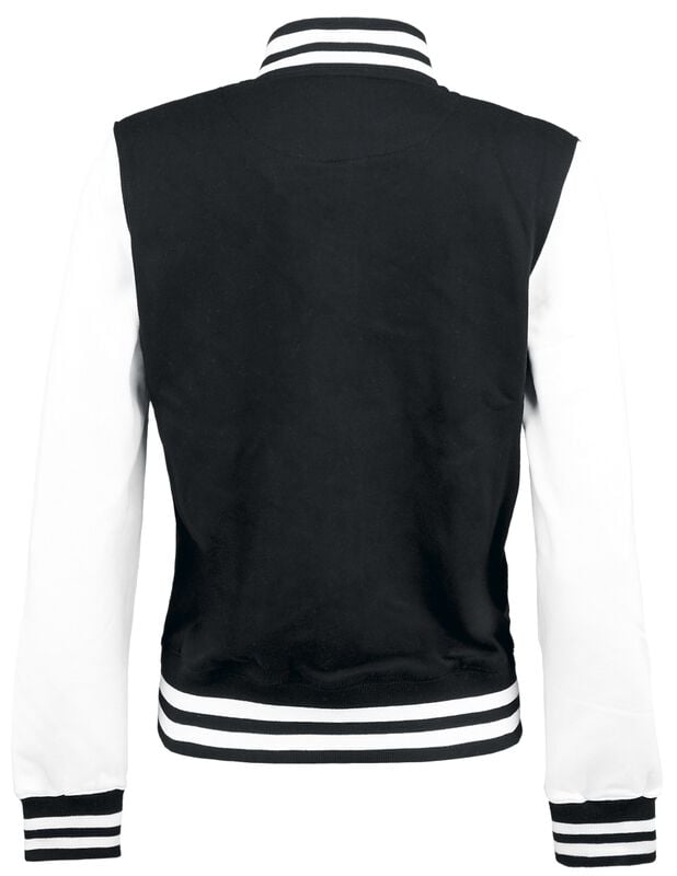 Gothicana By Emp "2-Tone College" Varsity Jacket Black-white By Urban Classics