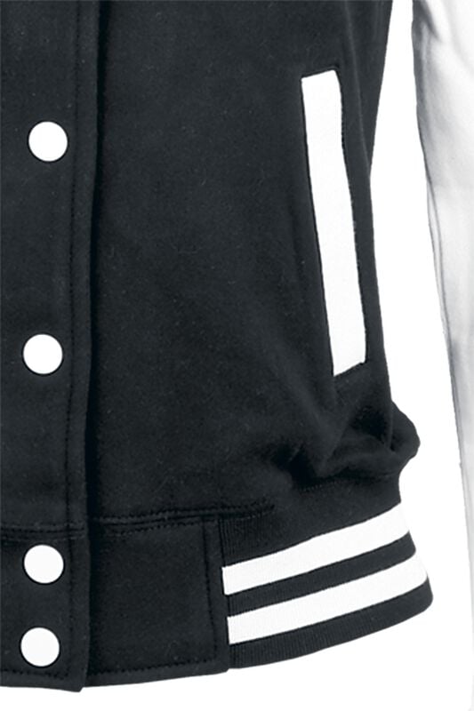 Gothicana By Emp "2-Tone College" Varsity Jacket Black-white By Urban Classics