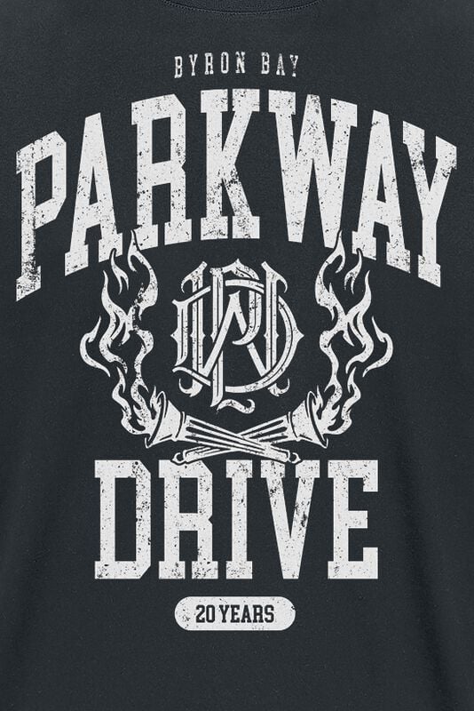Gothicana By Emp "20 Years Crest" T-Shirt Black By Parkway Drive