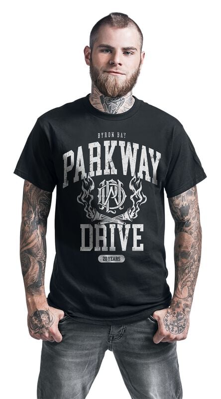 Gothicana By Emp "20 Years Crest" T-Shirt Black By Parkway Drive