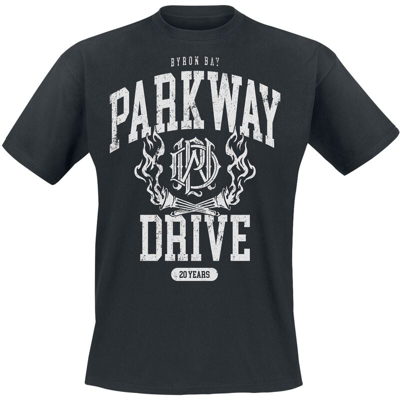 gothicana by emp "20 Years Crest" T-Shirt black by Parkway Drive