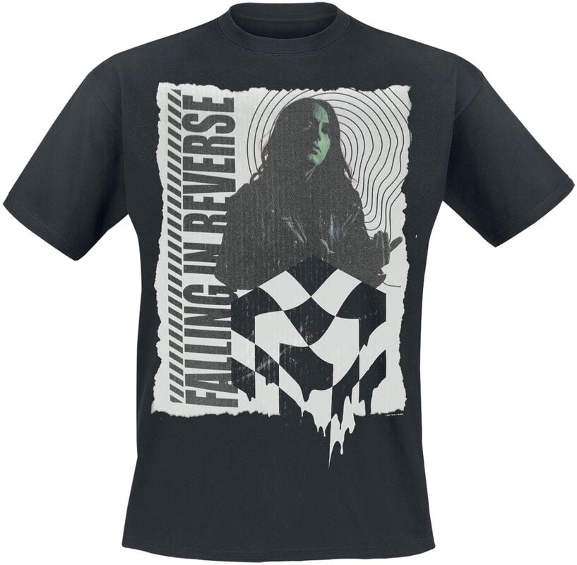 gothicana by emp "21 Checkered" T-Shirt black by Falling In Reverse