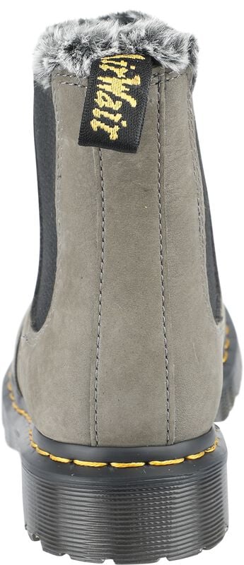 Gothicana By Emp "2976 Leonore - Nickel Grey Milled Nubuck Wp" Boot Grey By Dr. Martens