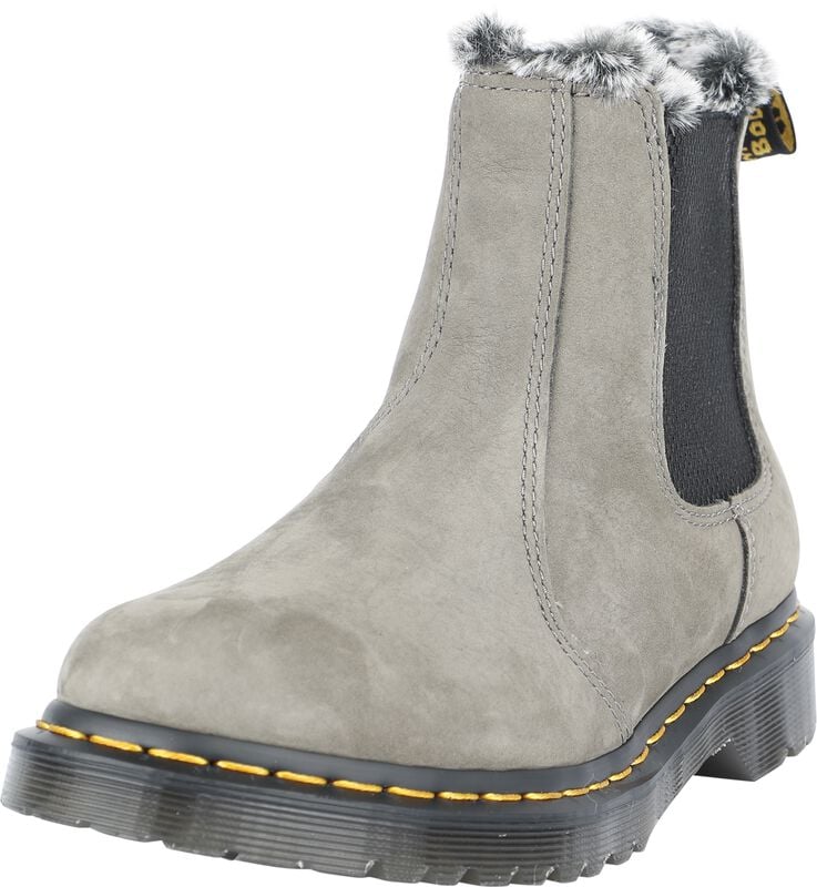 gothicana by emp "2976 Leonore - Nickel Grey Milled Nubuck Wp" Boot grey by Dr. Martens