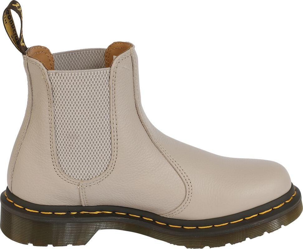 Gothicana By Emp "2976 - Vintage Taupe Virginia" Boot Light Grey By Dr. Martens