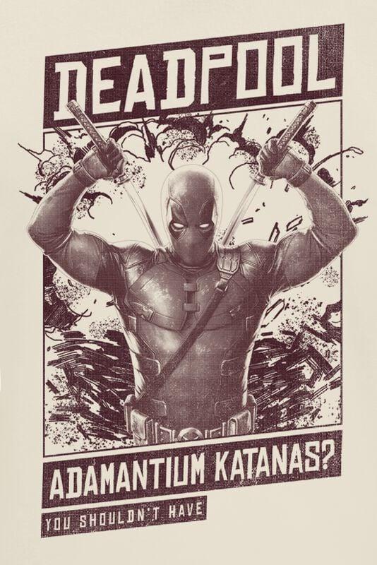 Gothicana By Emp "3 - Adamantium Katanas" T-Shirt Natural By Deadpool