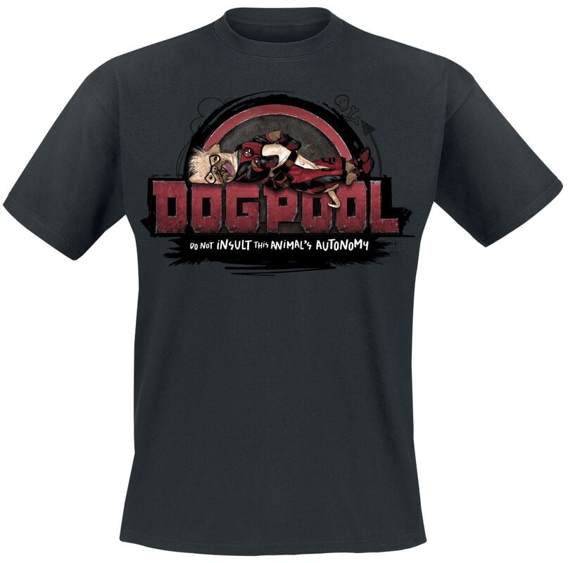 gothicana by emp "3 - Deadpool And Wolverine - Dogpool" T-Shirt black by Deadpool