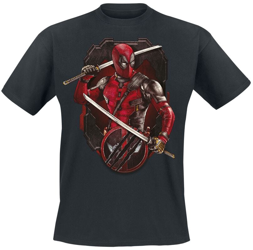 gothicana by emp "3 - Deadpool And Wolverine - Ready To Fight" T-Shirt black by Deadpool
