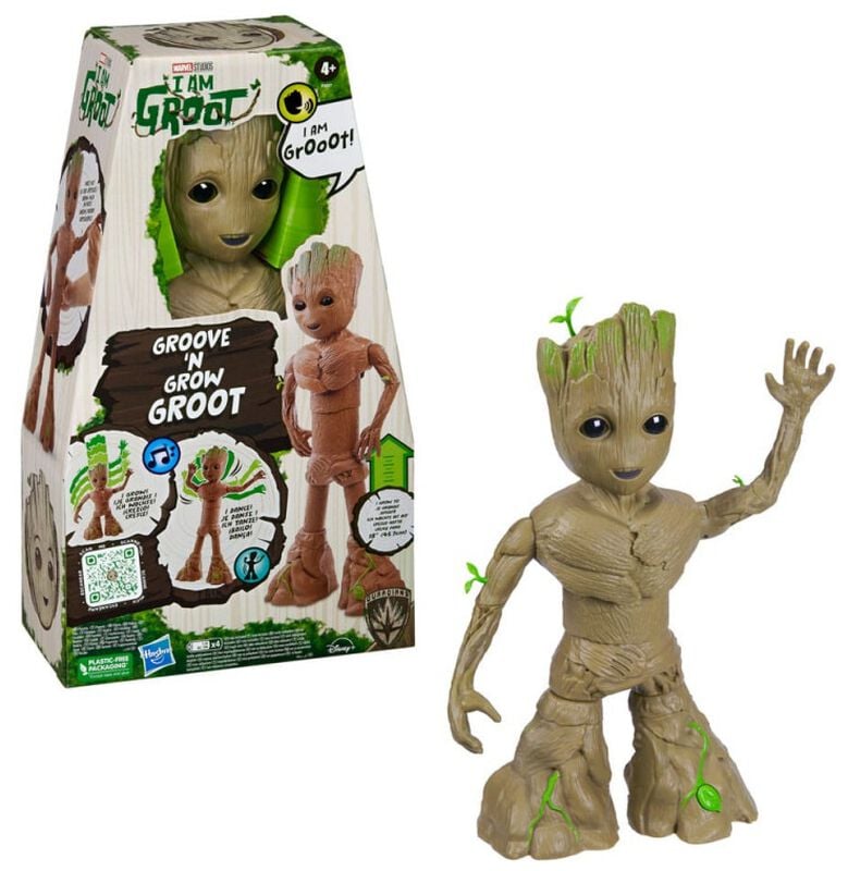 Gothicana By Emp "3 - Groove ‘n Groot - Interactive Action Figure" Action Figure Multicolour By Guardians Of The Galaxy