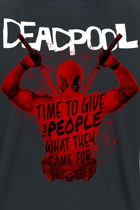 Gothicana By Emp "3 - Merc Splatter" T-Shirt Black By Deadpool