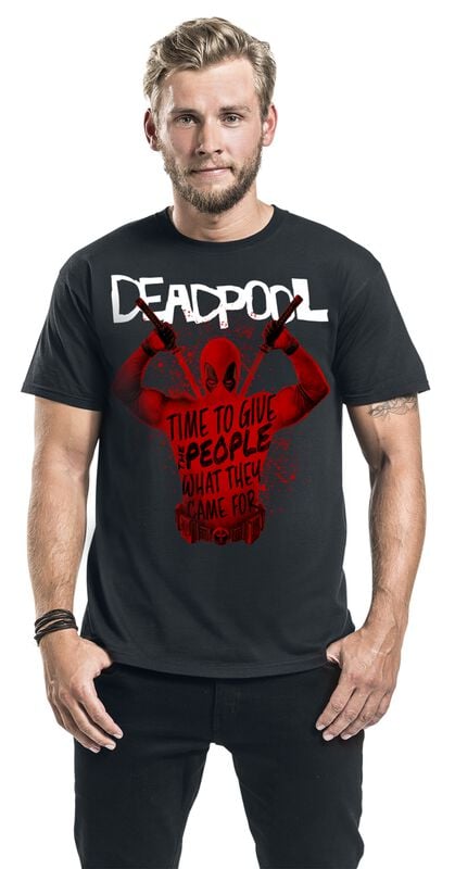 Gothicana By Emp "3 - Merc Splatter" T-Shirt Black By Deadpool
