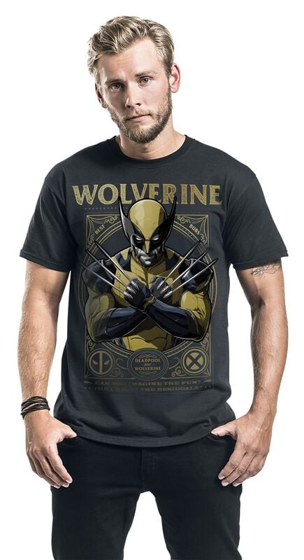 Gothicana By Emp "3 - Wolverine" T-Shirt Black By Deadpool