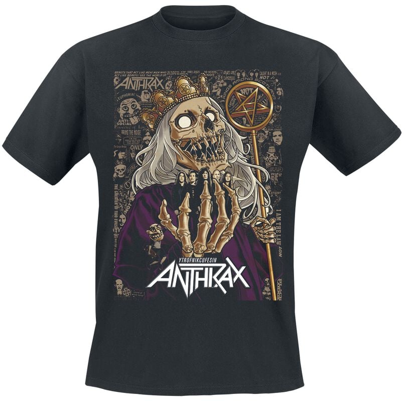 Gothicana By Emp "40th King" T-Shirt Black By Anthrax