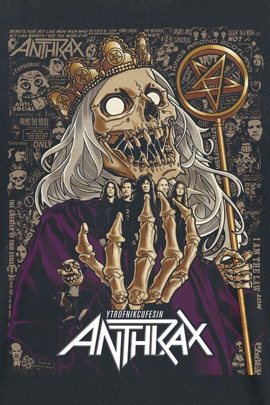 Gothicana By Emp "40th King" T-Shirt Black By Anthrax