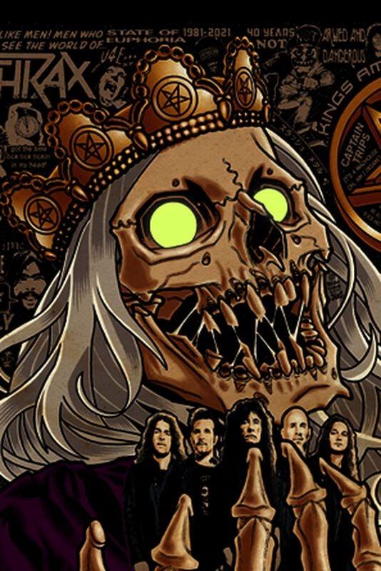 Gothicana By Emp "40th King" T-Shirt Black By Anthrax