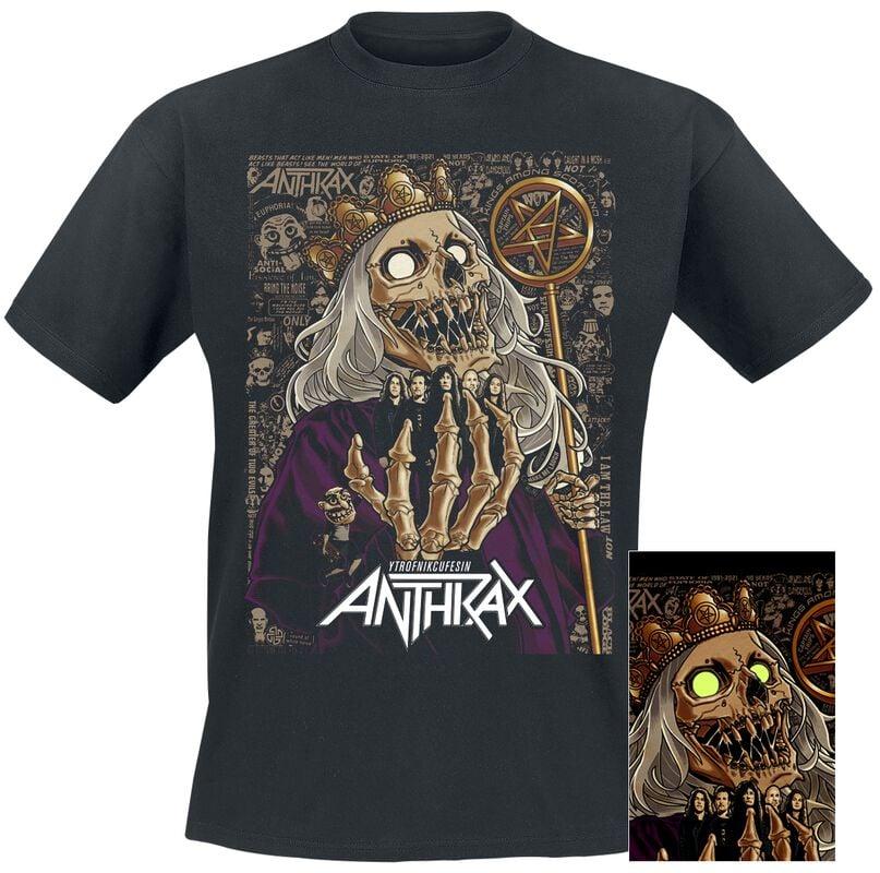 gothicana by emp "40th King" T-Shirt black by Anthrax