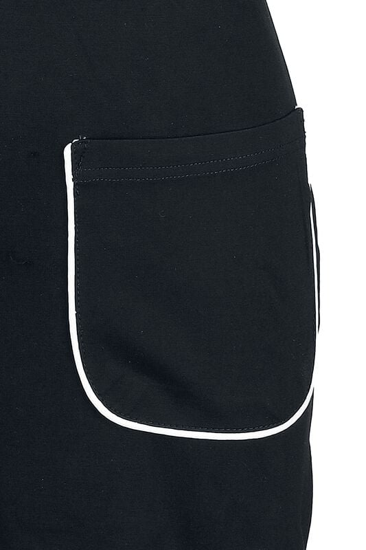 Gothicana By Emp "60s Pocket Dress" Mini Dress Black-white By Voodoo Vixen