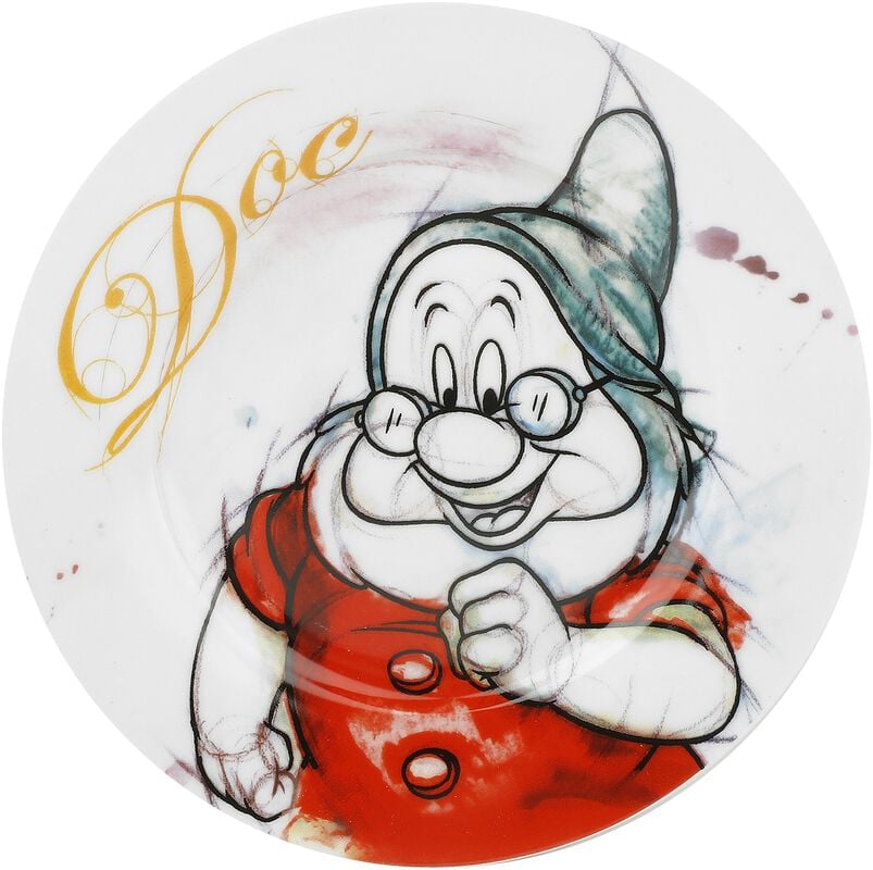 Gothicana By Emp "7 Dwarfs - Plate Set" Plate Multicolour By Snow White And The Seven Dwarfs