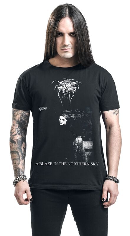 Gothicana By Emp "A Blaze In The Northern Sky" T-Shirt Black By Darkthrone