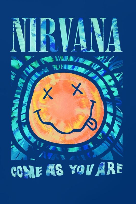 Gothicana By Emp "Abstract Water" Hoodie Blue By Nirvana