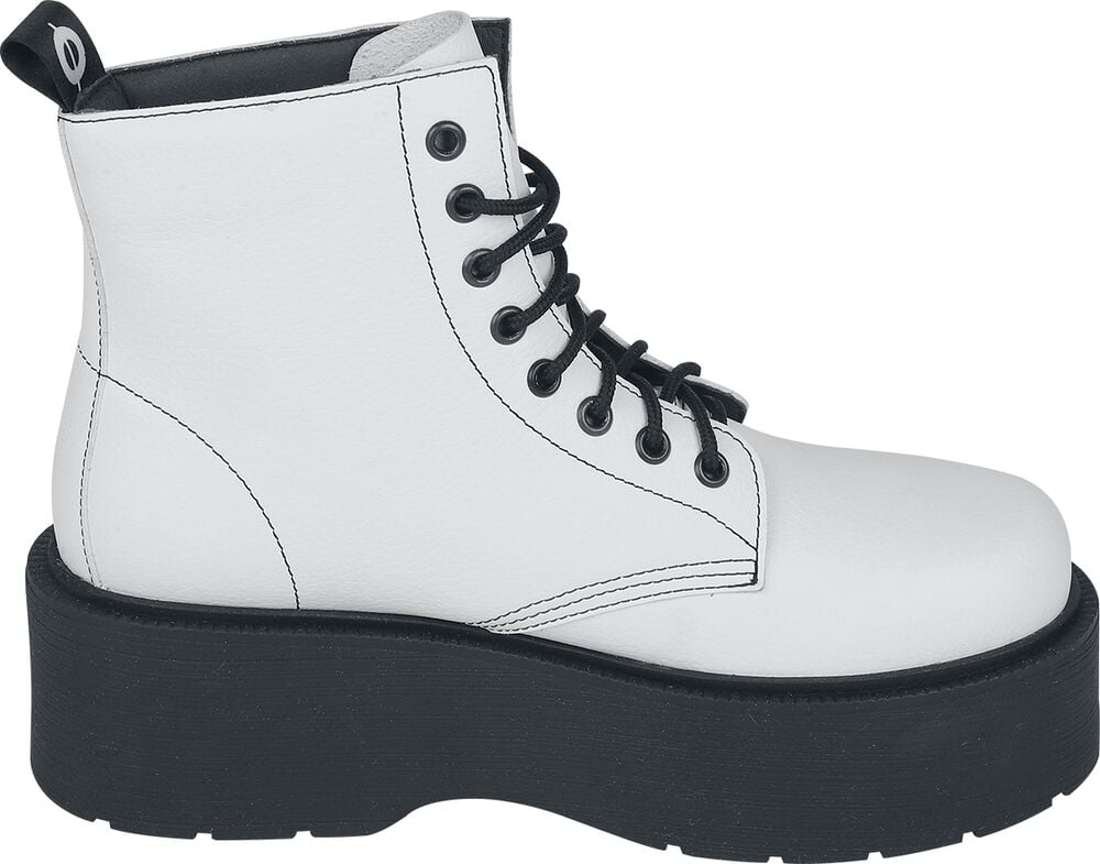 Gothicana By Emp "Adara Vegan" Boot White-black By Altercore