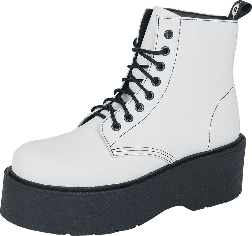 gothicana by emp "Adara Vegan" Boot white-black by Altercore